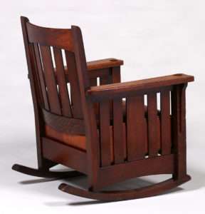 Limbert Slatted Rocker c1910 | California Historical Design