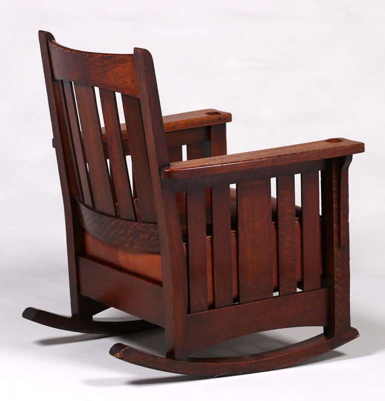 Limbert Slatted Rocker c1910 | California Historical Design