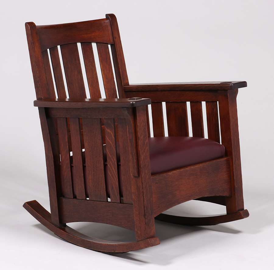 Limbert Slatted Rocker c1910 | California Historical Design