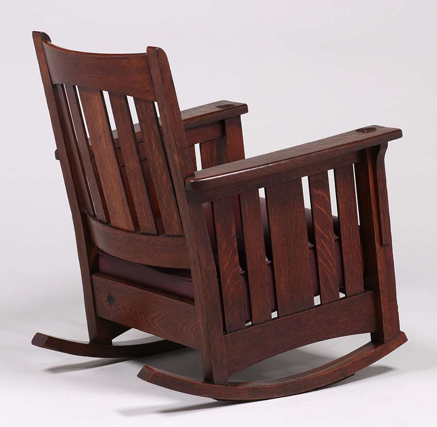 Limbert Slatted Rocker c1910 | California Historical Design