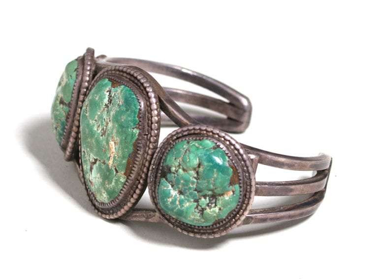 California Historical Design | Antique Navajo Sterling Silver Turquoise