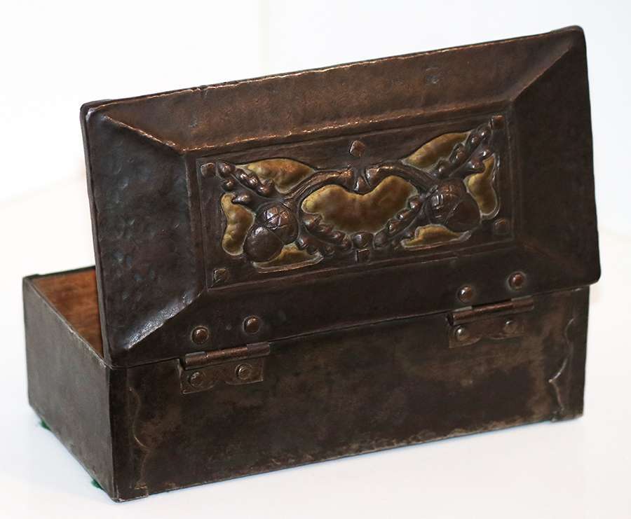 Paul Beau - Montreal, Canada Hammered Copper & Iron Box | California ...