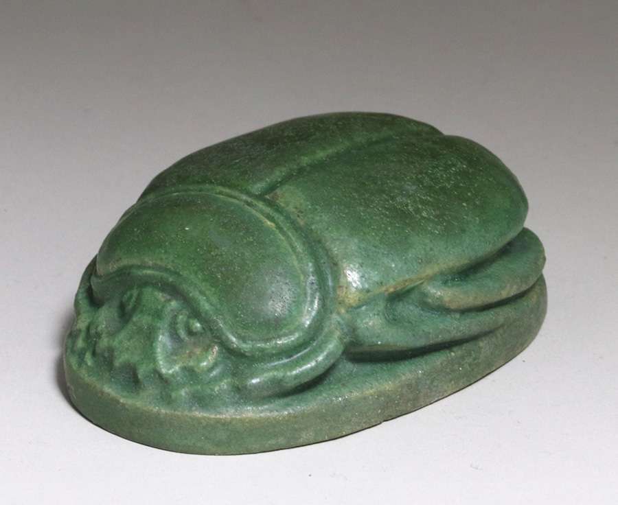 Grueby Matte Green Scarab c1905 | California Historical Design