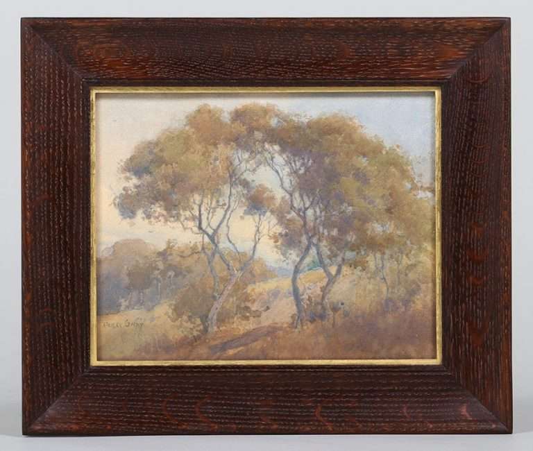 Percy Gray Watercolor California Oak Trees c1910 | California ...