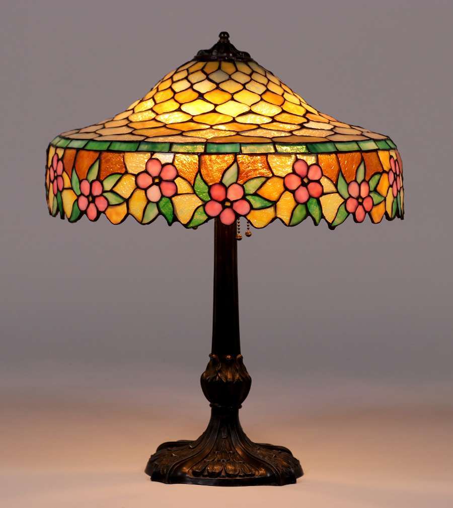 leaded glass lamp