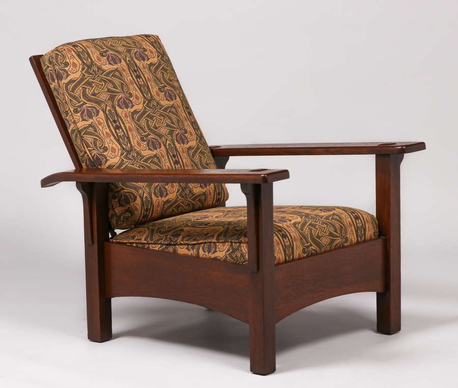 Limbert Morris Chair Extra Long Arms c1910 California Historical