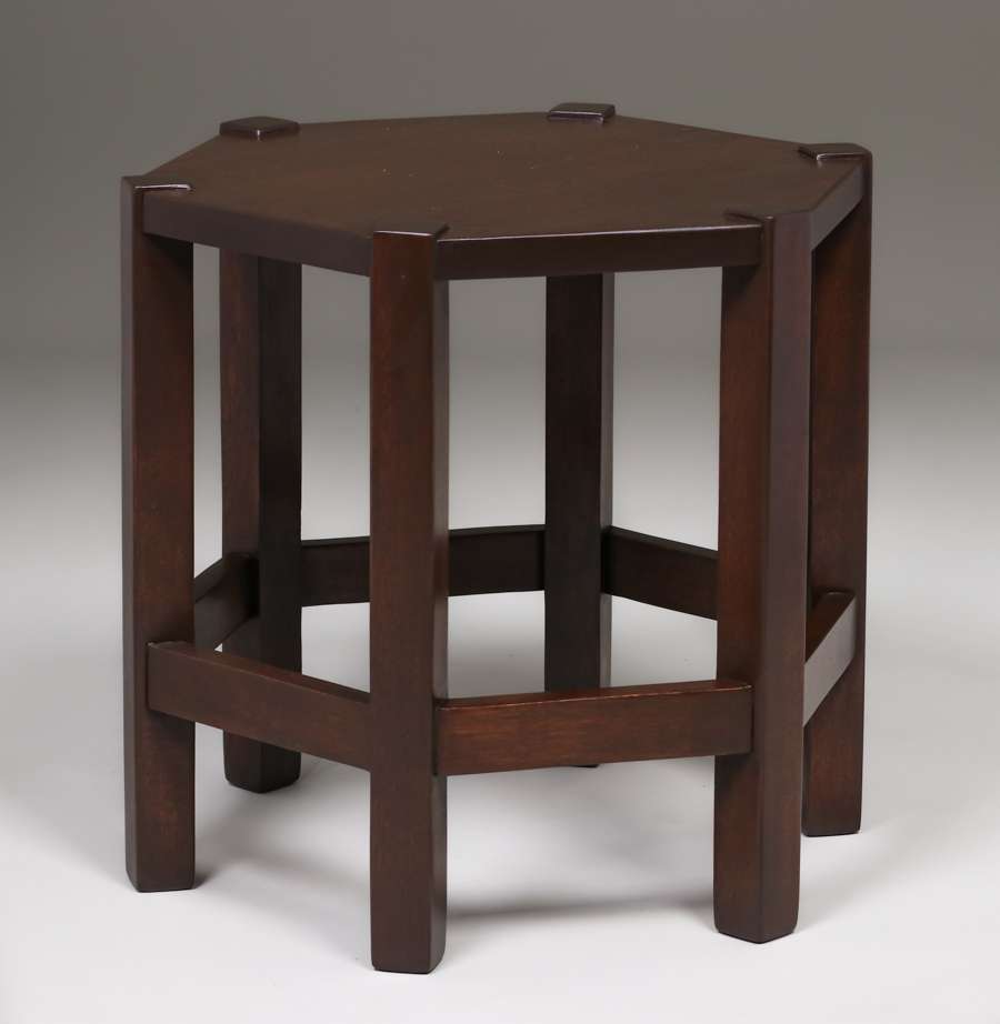 California Historical Design | Michigan Chair Co Mahogany Six-Sided