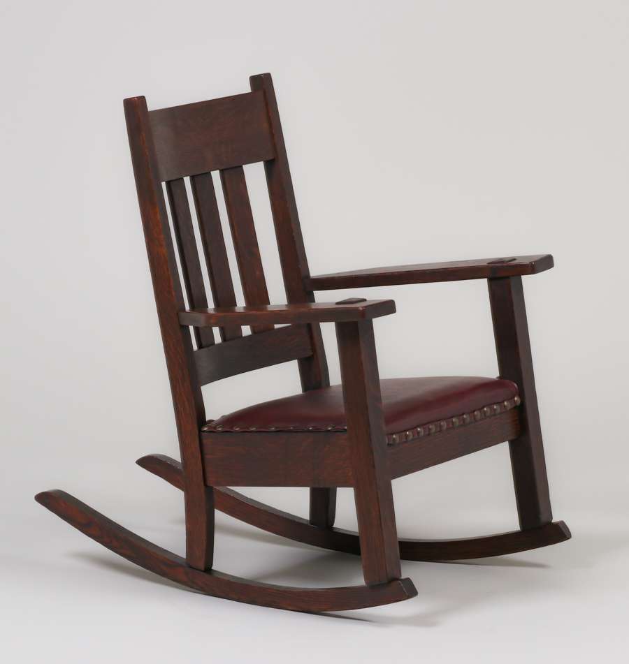 Mission Oak Child's Rocker c1910 | California Historical Design