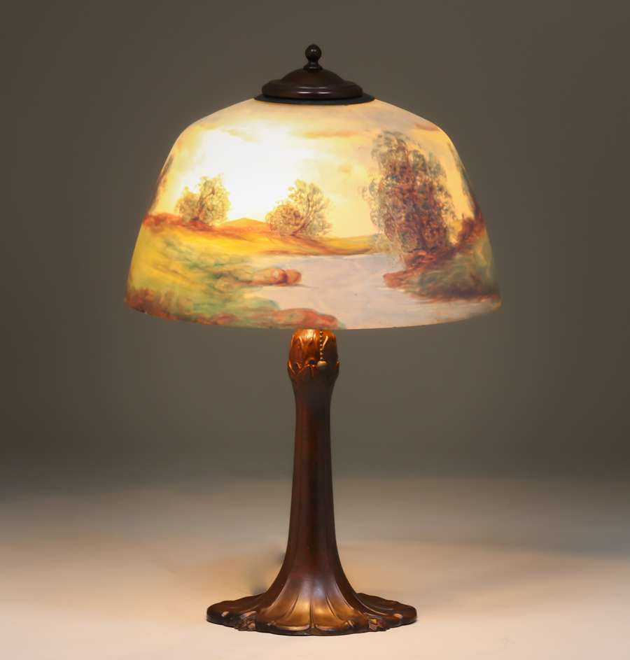 jefferson reverse painted lamp