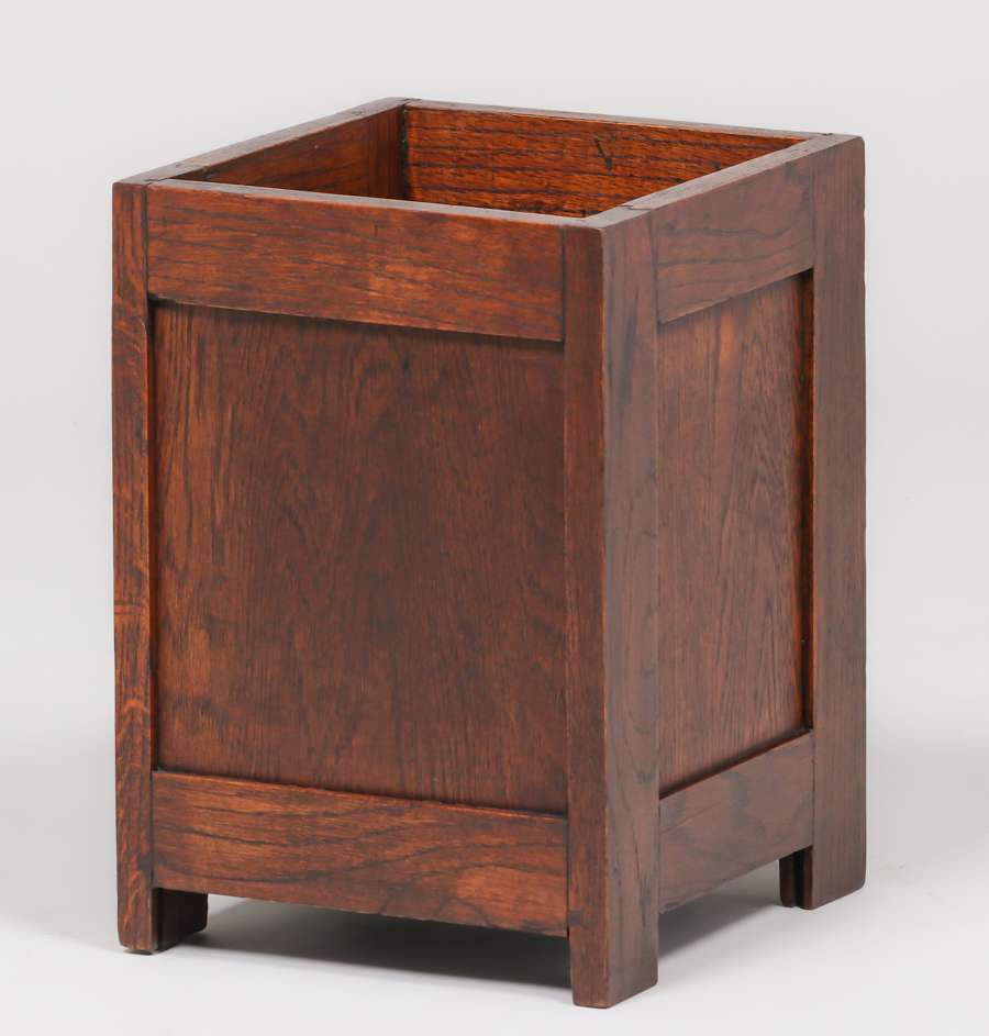 Arts & Crafts Mission Oak Waste Basket c1920 | California Historical Design