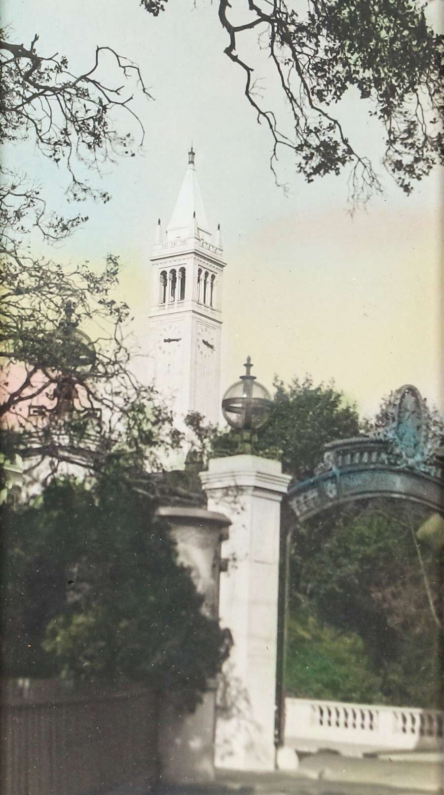 Sather Tower UC Berkeley Campanile Tinted Photo C S California Historical Design
