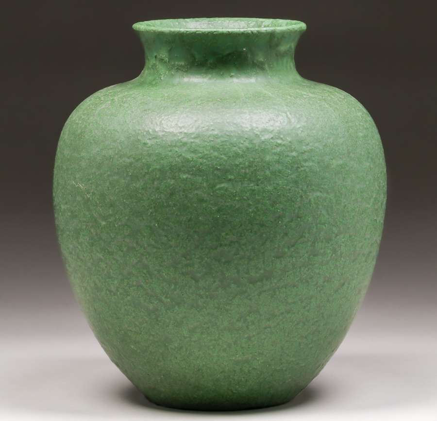 Grueby Pottery Matte Green Bulbous Vase c1905 | California Historical ...