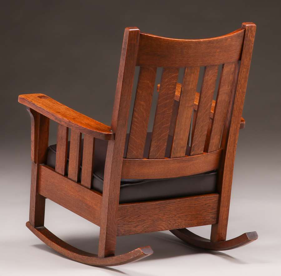 Limbert Slatted Rocker c1910 | California Historical Design