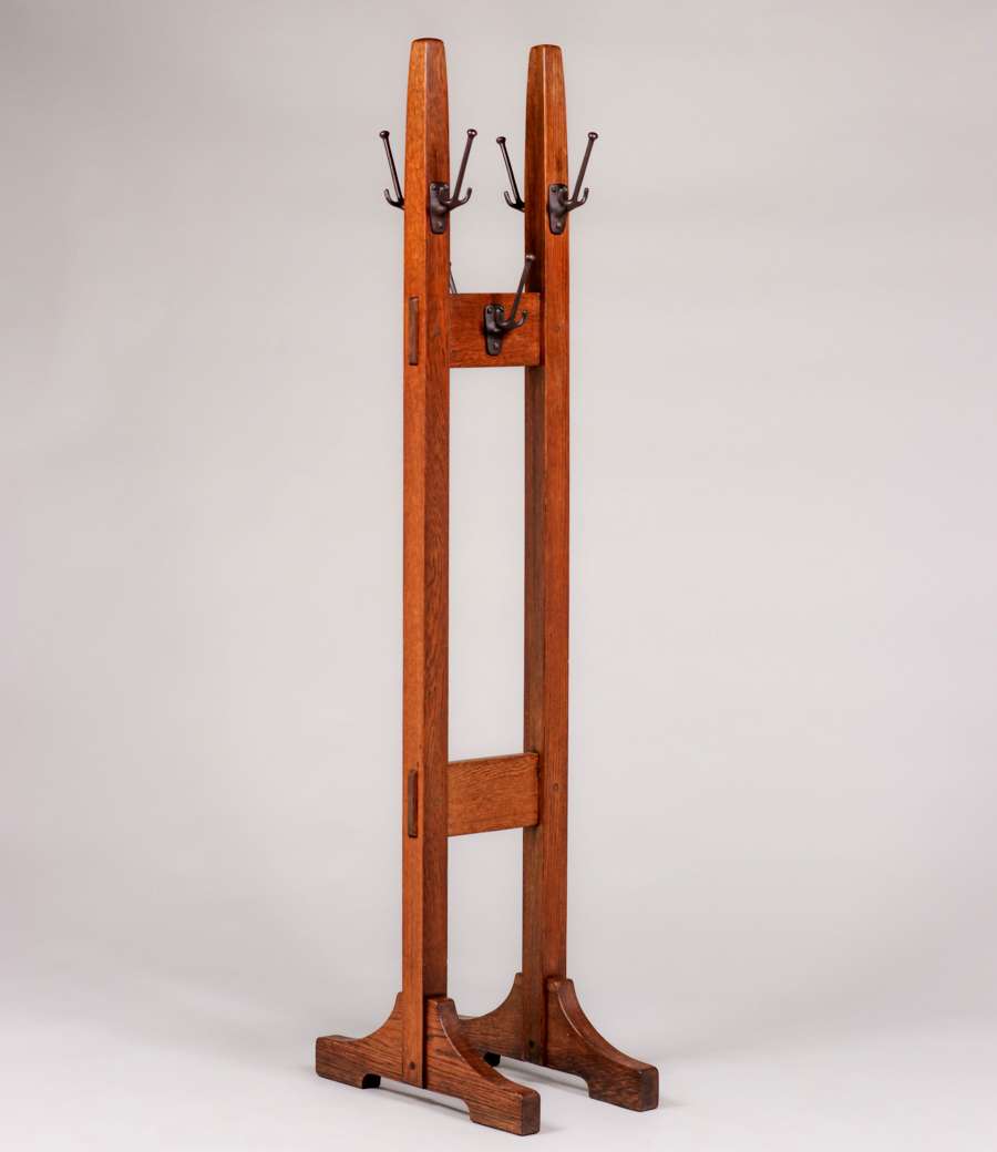 Gustav Stickley Double Coatrack c1910 California Historical Design