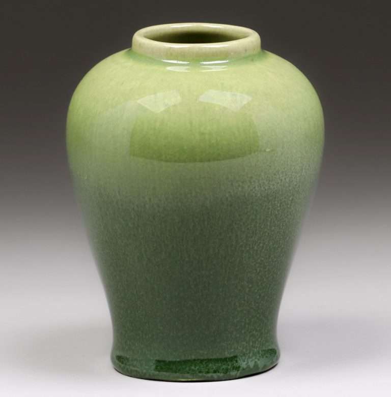 William Manker - Pasadena Green Vase c1930s | California Historical Design