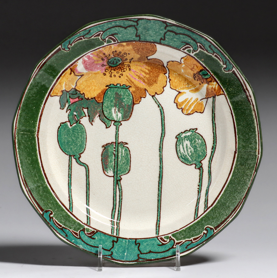 Royal Doulton Poppy Plate c1920s | California Historical Design