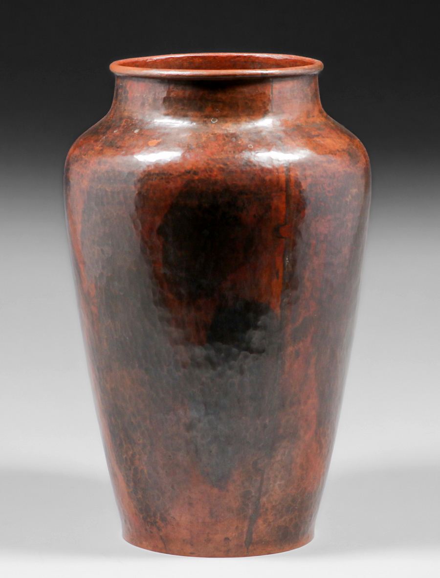 Dirk van Erp Pair Large Hammered Copper Vases c1915-1920 | California ...