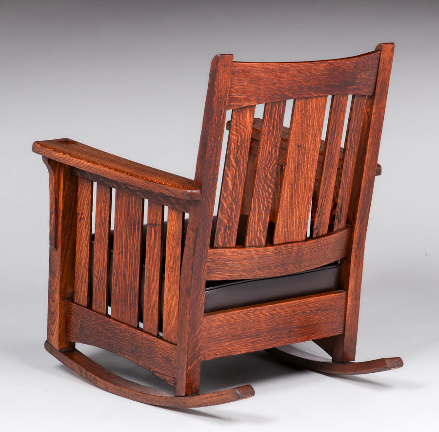 Limbert Slatted Rocker c1905 | California Historical Design