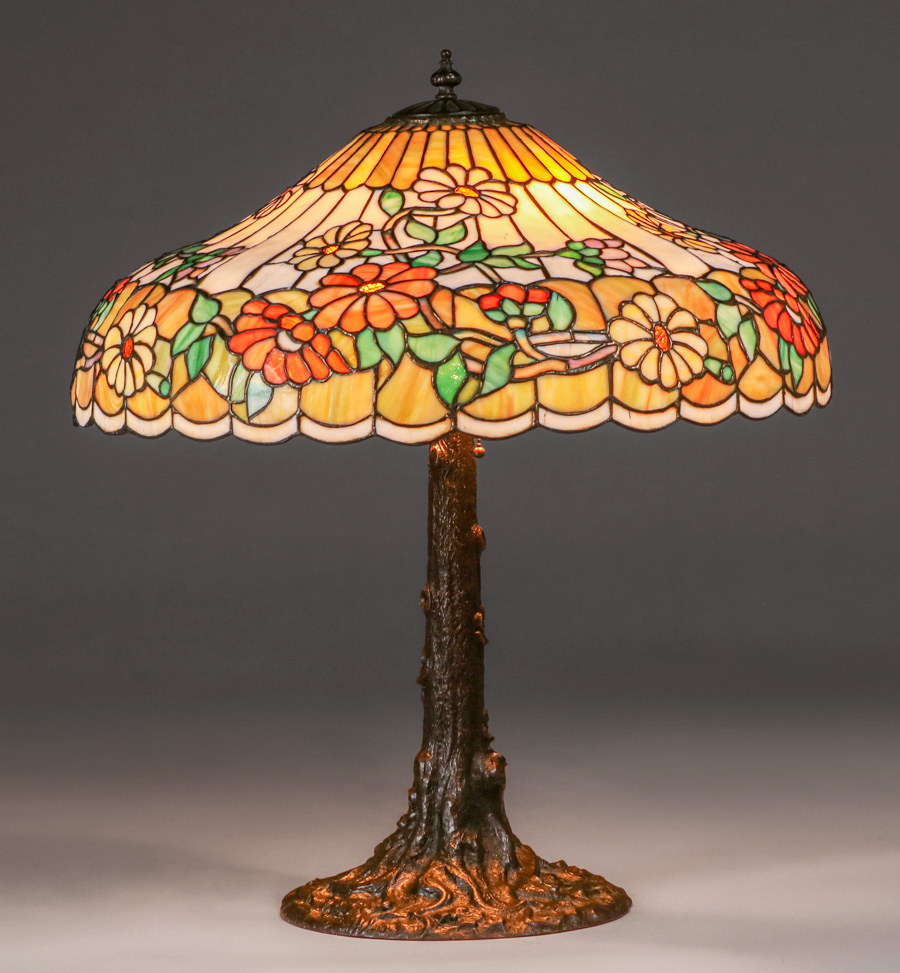 Leaded glass deals lamps for sale