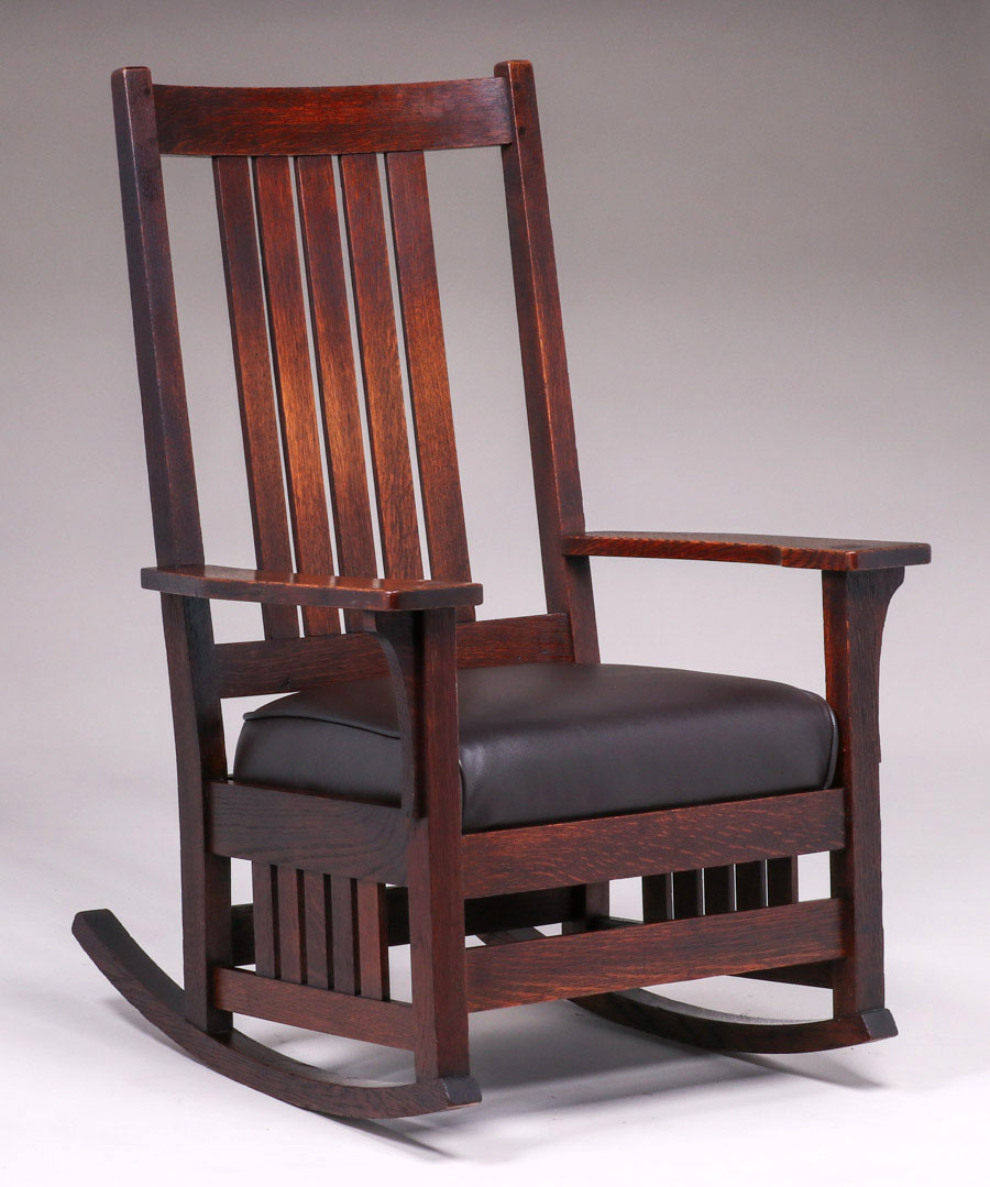 L&jg Stickley #815 Slatted Rocker C1905-1907 