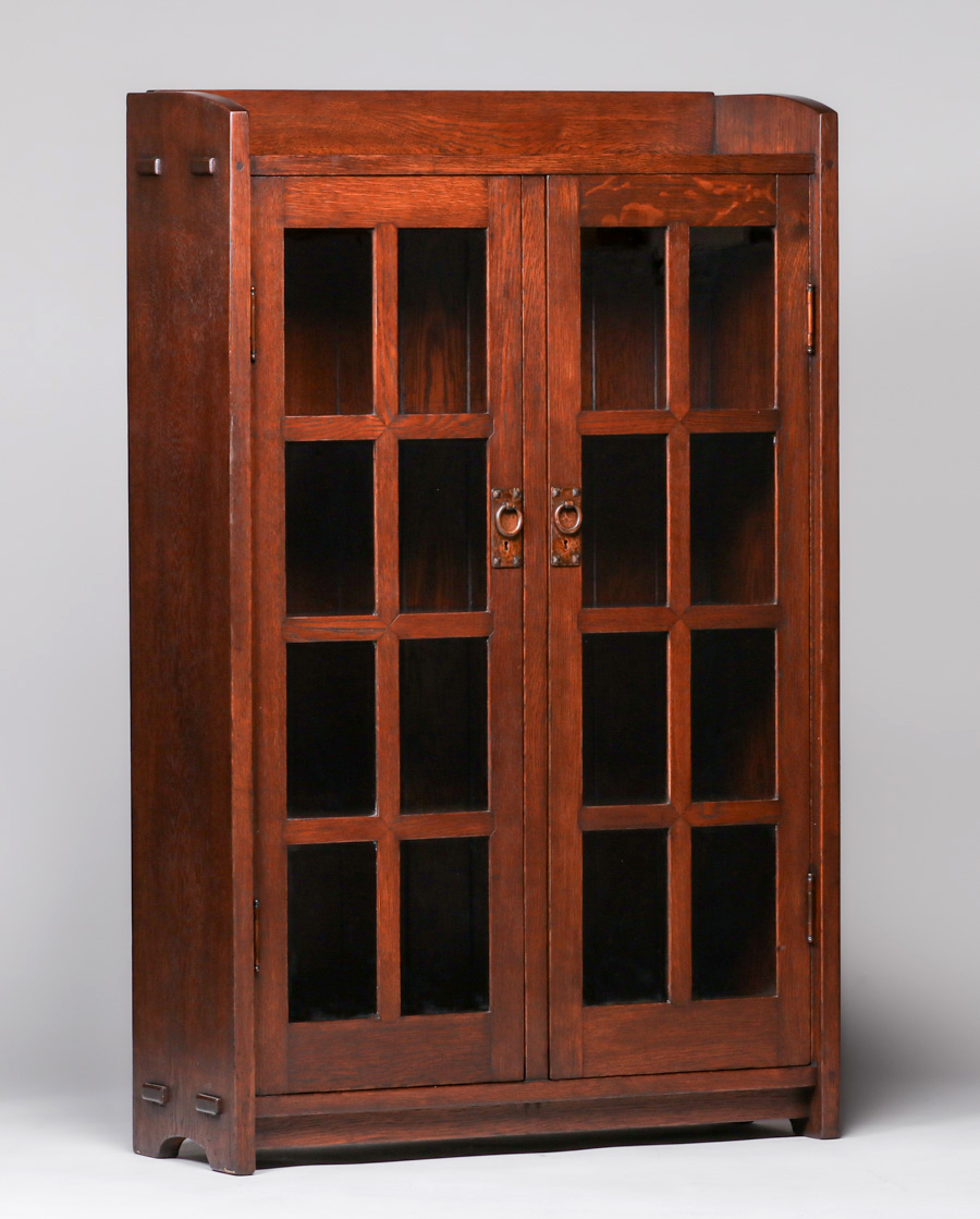 Gustav Stickley Two-Door Mitered-Mullion Bookcase c1902 | California ...