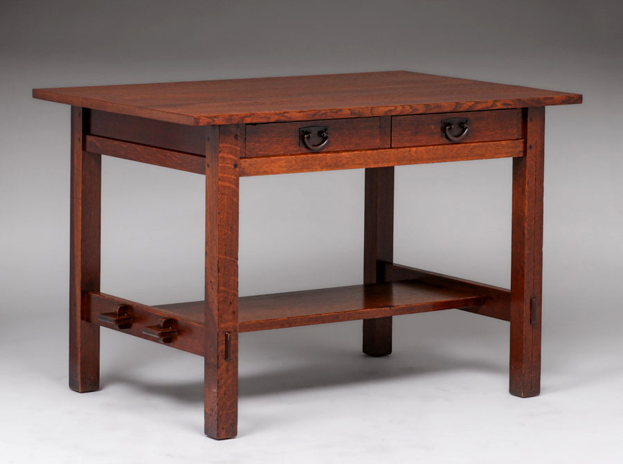 Gustav stickley store library table