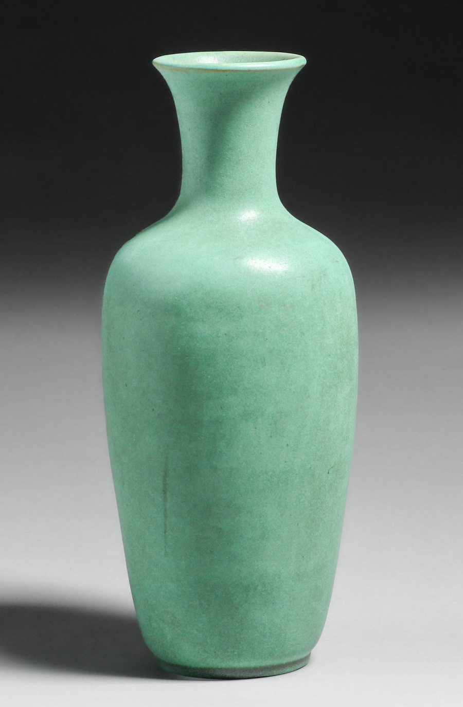 Teco Pottery #64B Matte Green Vase c1910 | California Historical Design