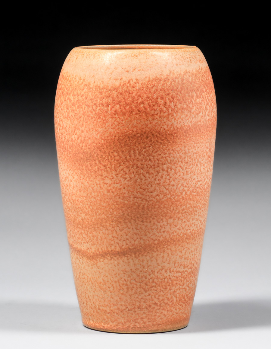 Claire CHARDENAL (Xxe) Vase in brown enamelled cerami…