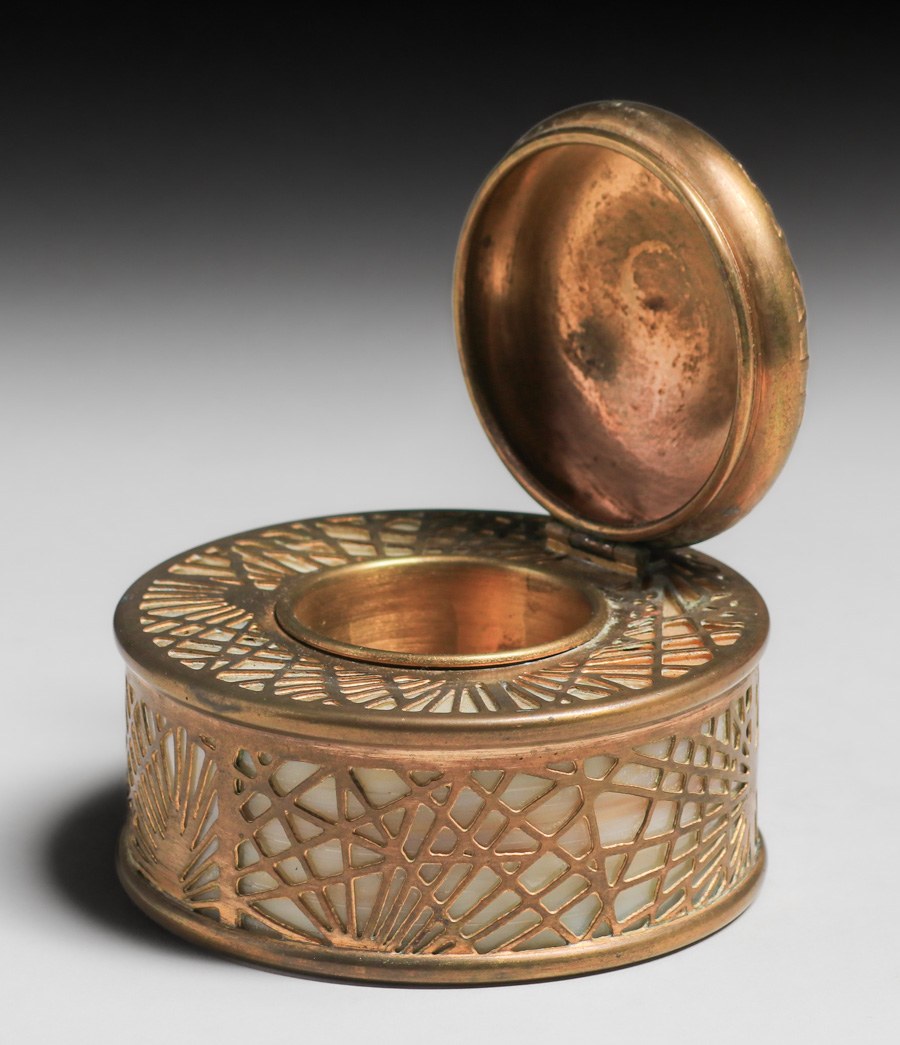 Tiffany Studios #846 Pine Needle Inkwell c1910s | California Historical ...