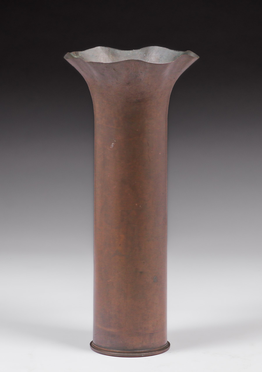 Dirk van Erp Hammered Brass Shell casing Umbrella Stand Vase c1902-1908 ...